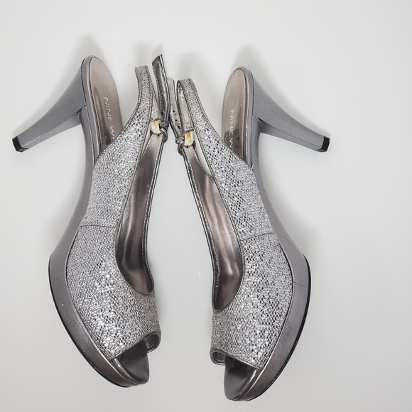 sparkly sling back shoes
